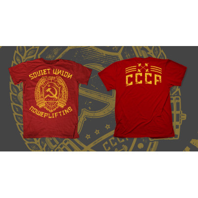 Футболка Powerlifting СССР (красная) Футболка Powerlifting СССР (красная)