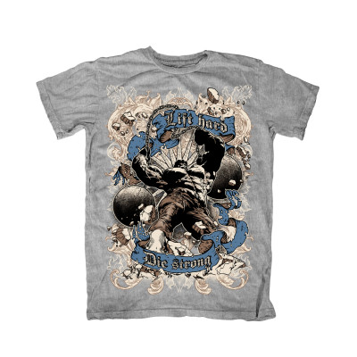 Футболка: Lift hard, die strong Футболка: Lift hard, die strong