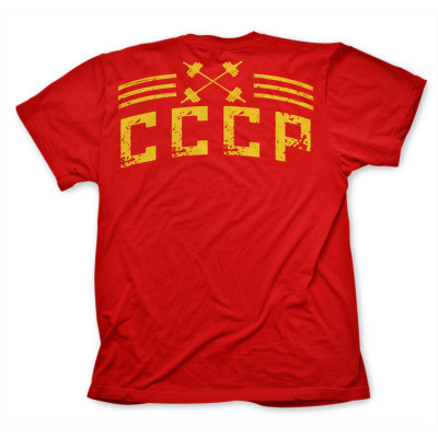 Футболка Powerlifting СССР (красная) Футболка Powerlifting СССР (красная)